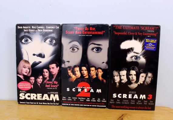 Scream 1 - 2 - 3 Vhs Bundle